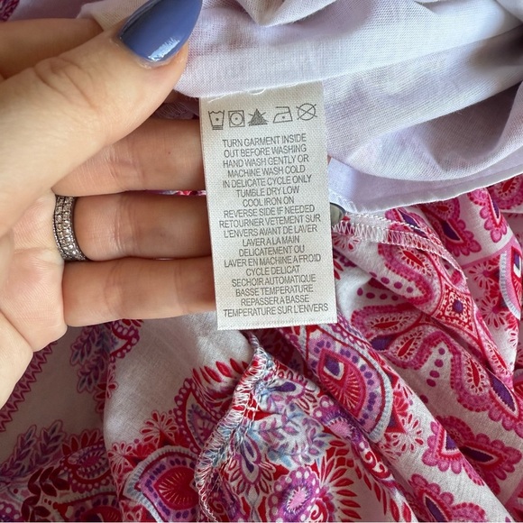 NWOT - Hale Bob - Leela Voile Maxi - Red - Picture 10 of 15